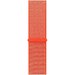 Curea iUni compatibila cu Apple Watch 1/2/3/4/5/6/7, 38mm, Nylon Sport, Woven Strap, Electric Orange