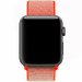 Curea iUni compatibila cu Apple Watch 1/2/3/4/5/6/7, 42mm, Nylon Sport, Woven Strap, Electric Orange